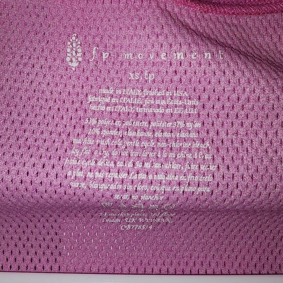 Free People Movement Pink 1/2 Zip Mock Neck  Activewear PulloverWomens XS Barbie - Picture 7 of 15